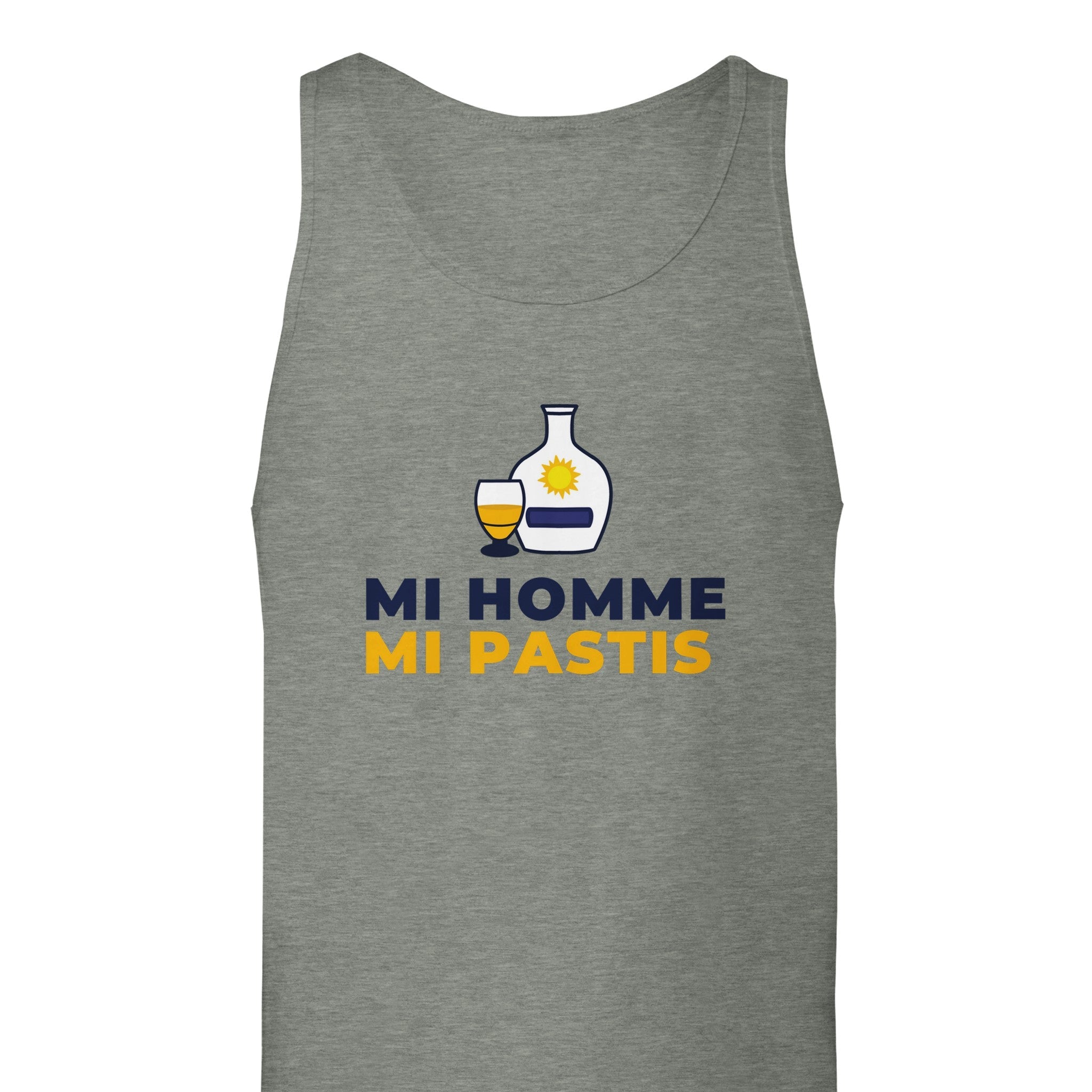 Débardeur Pastis "Mi homme Mi pastis" | Mixte.