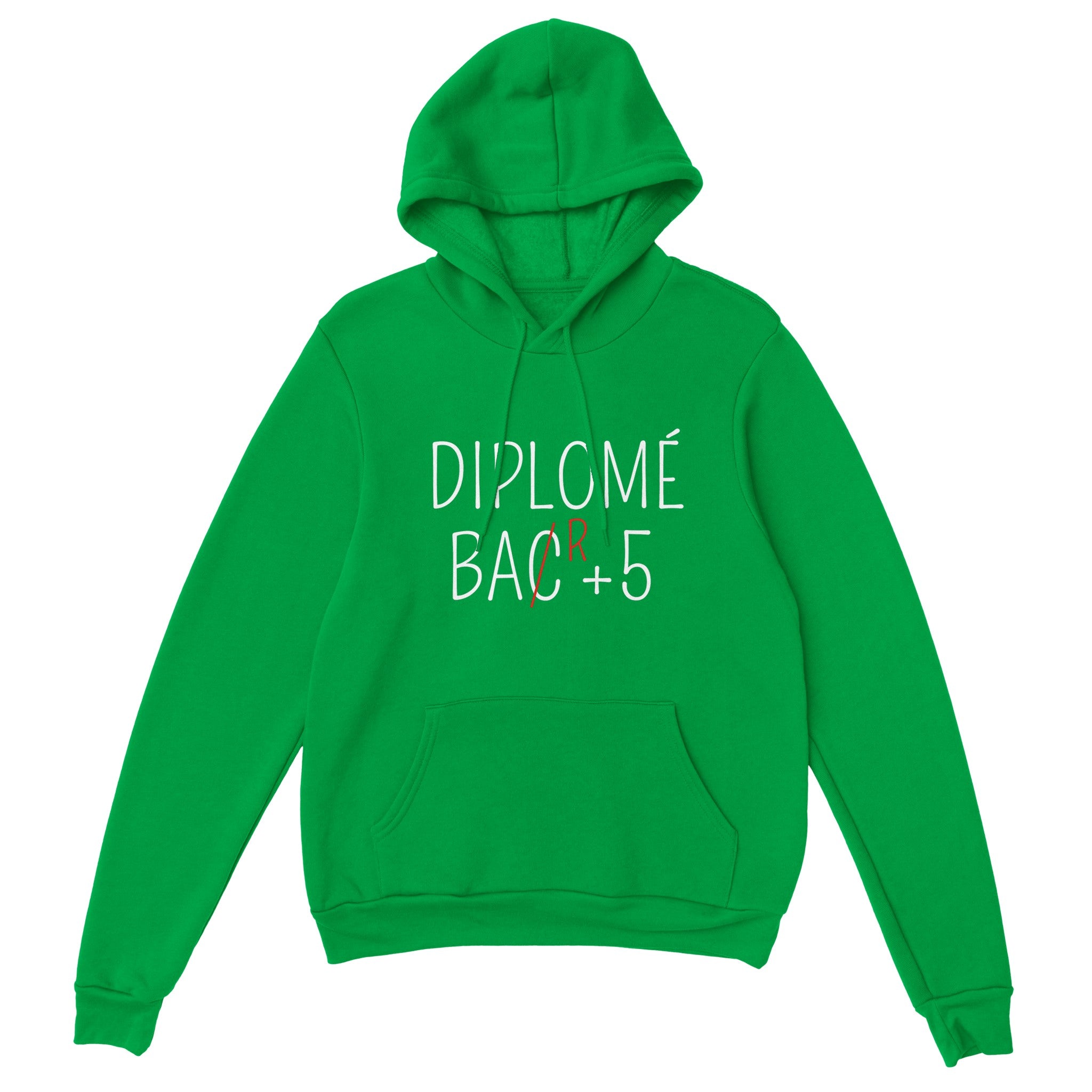 Sweat à capuche Apéro "Diplômé Bar+5" | Mixte French Humour