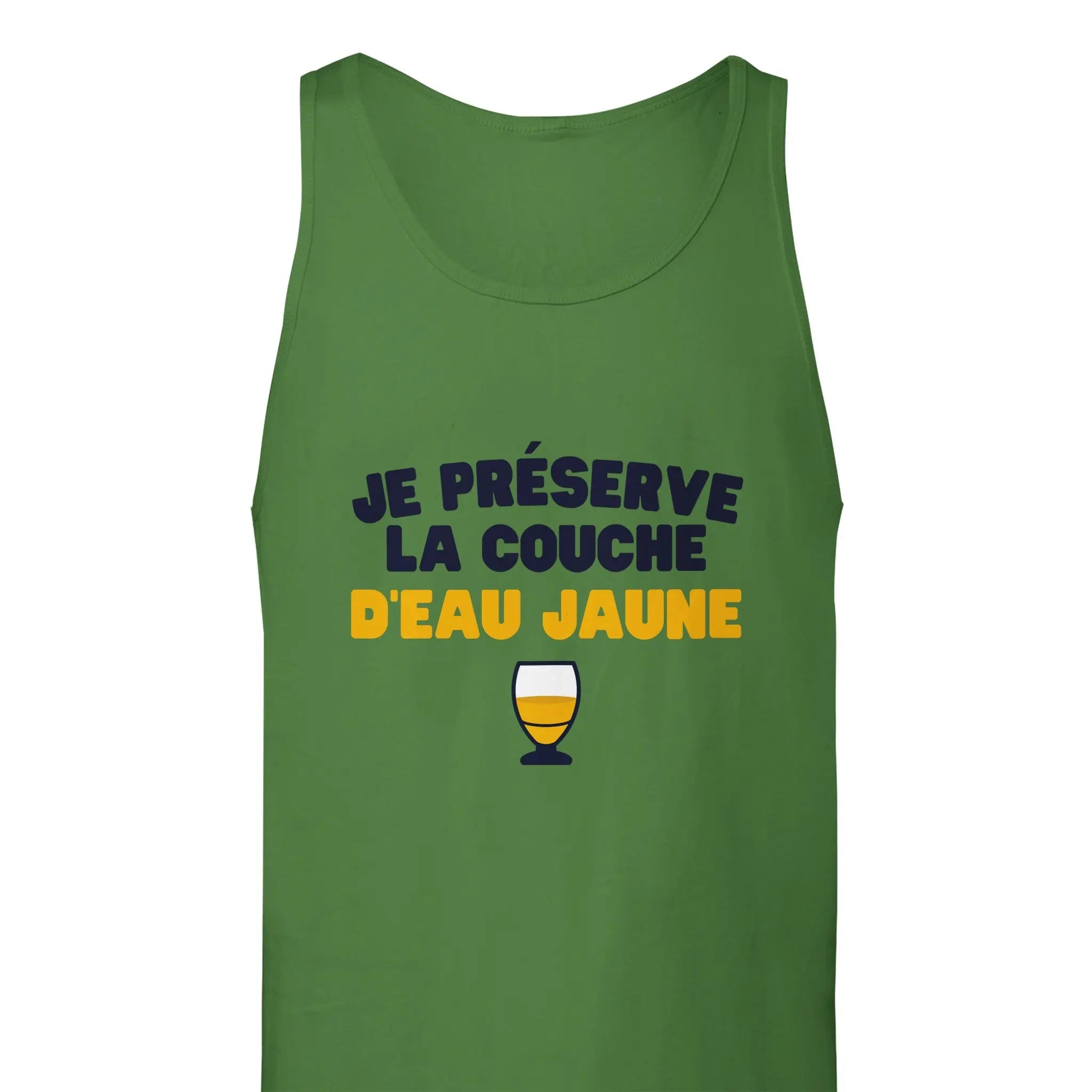 Débardeur Pastis "Je préserve la couche d'eau jaune" | Mixte French Humour