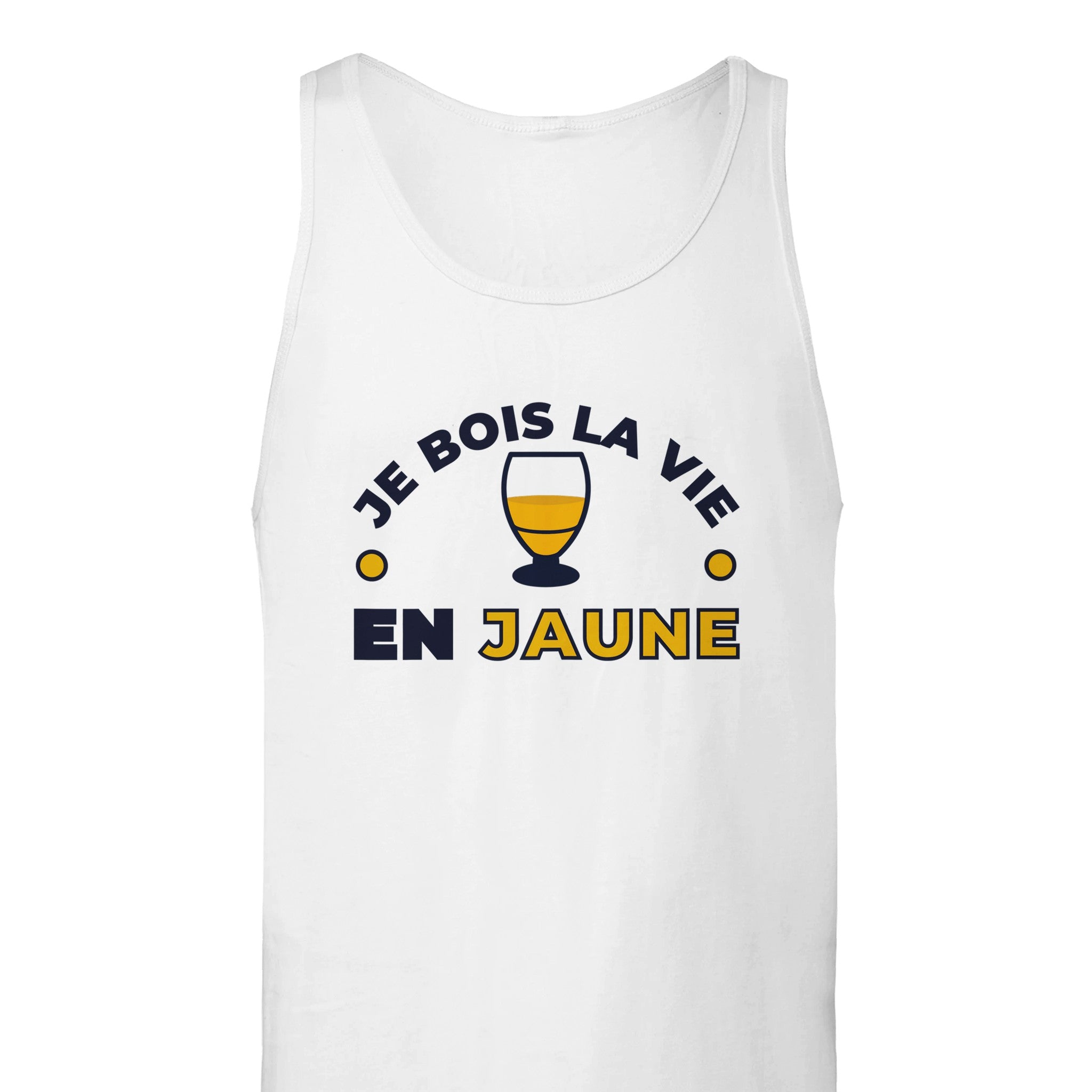 Débardeur Pastis "Je bois la vie en jaune" | Mixte French Humour