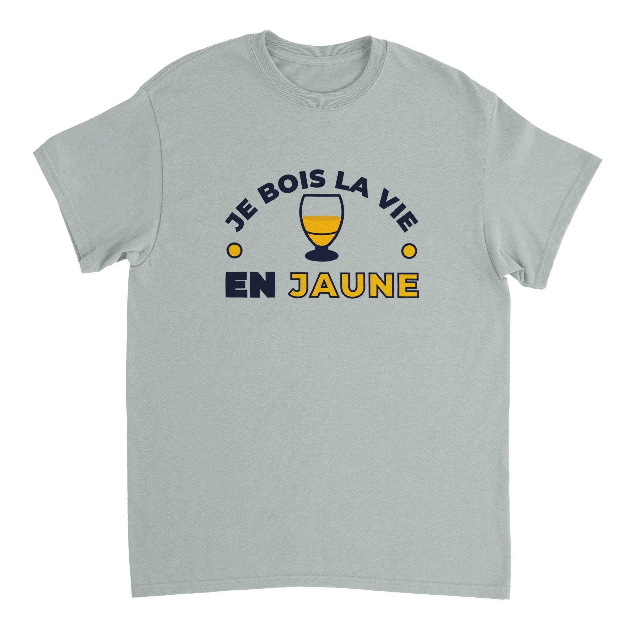 T-shirt Pastis "Je bois la vie en jaune" | Mixte French Humour