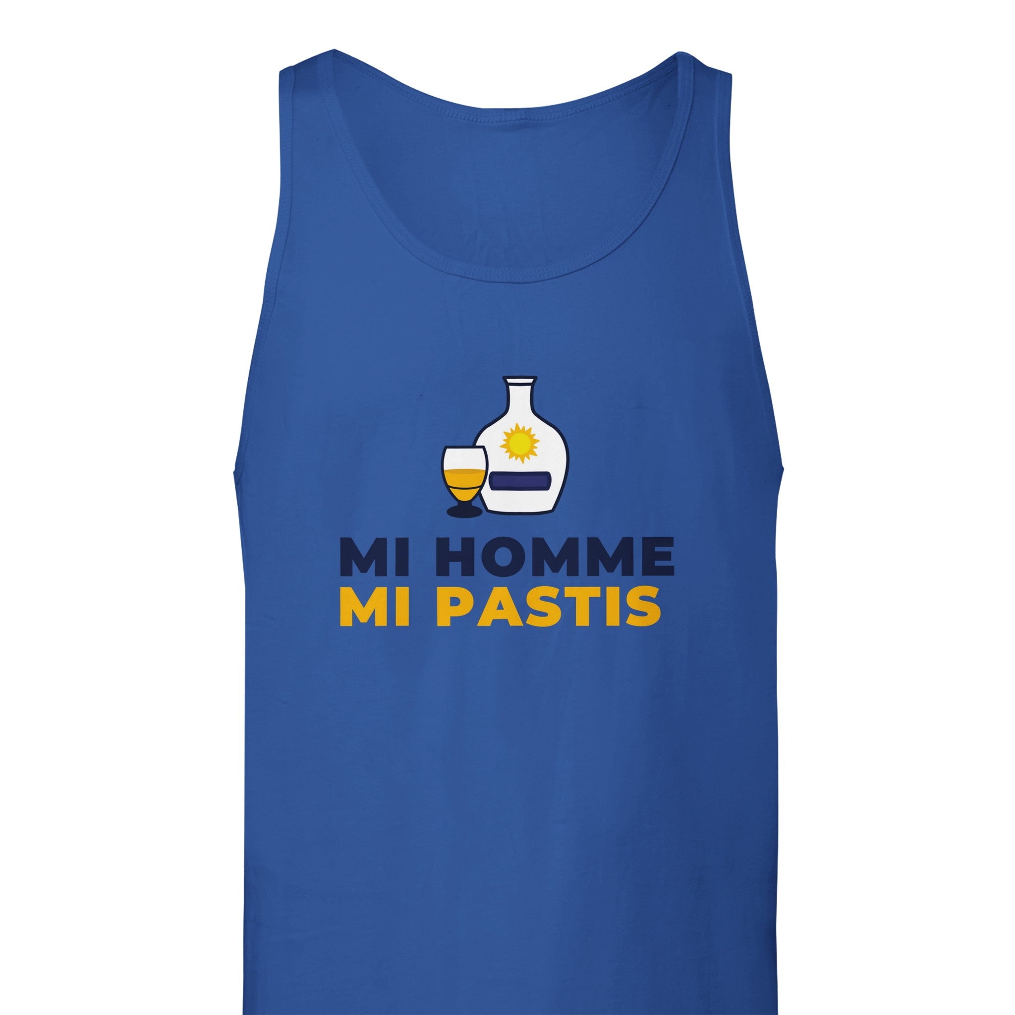 Débardeur Pastis "Mi homme Mi pastis" | Mixte.