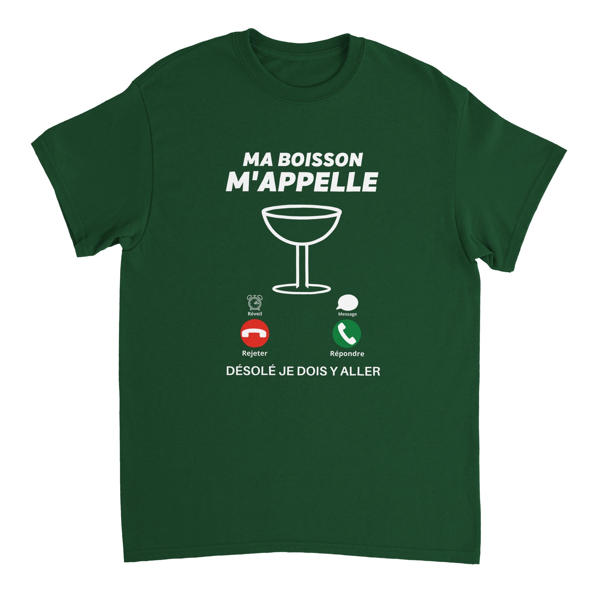 T-shirt Apéro "Ma boisson m'appelle" | Mixte French Humour