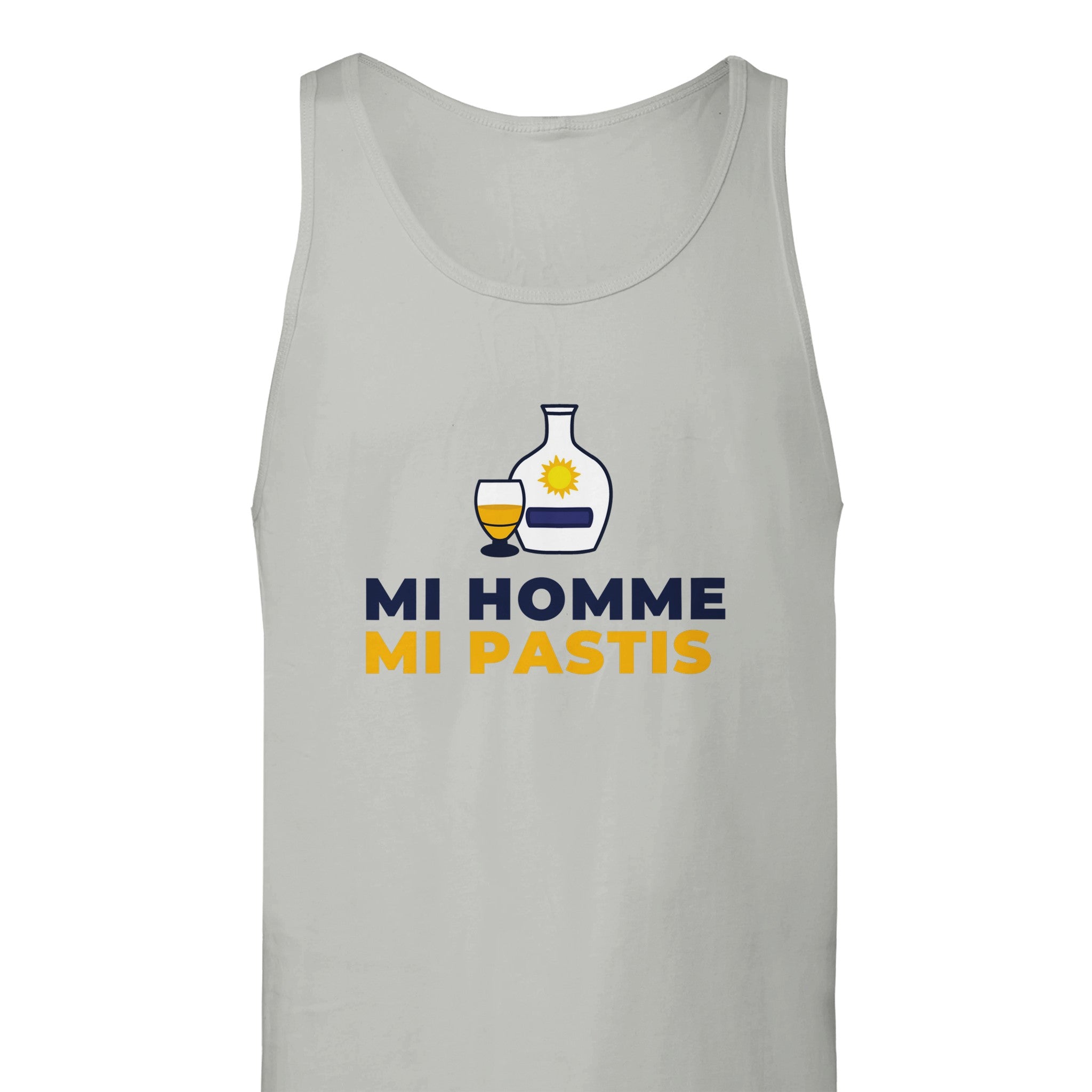 Débardeur Pastis "Mi homme Mi pastis" | Mixte.