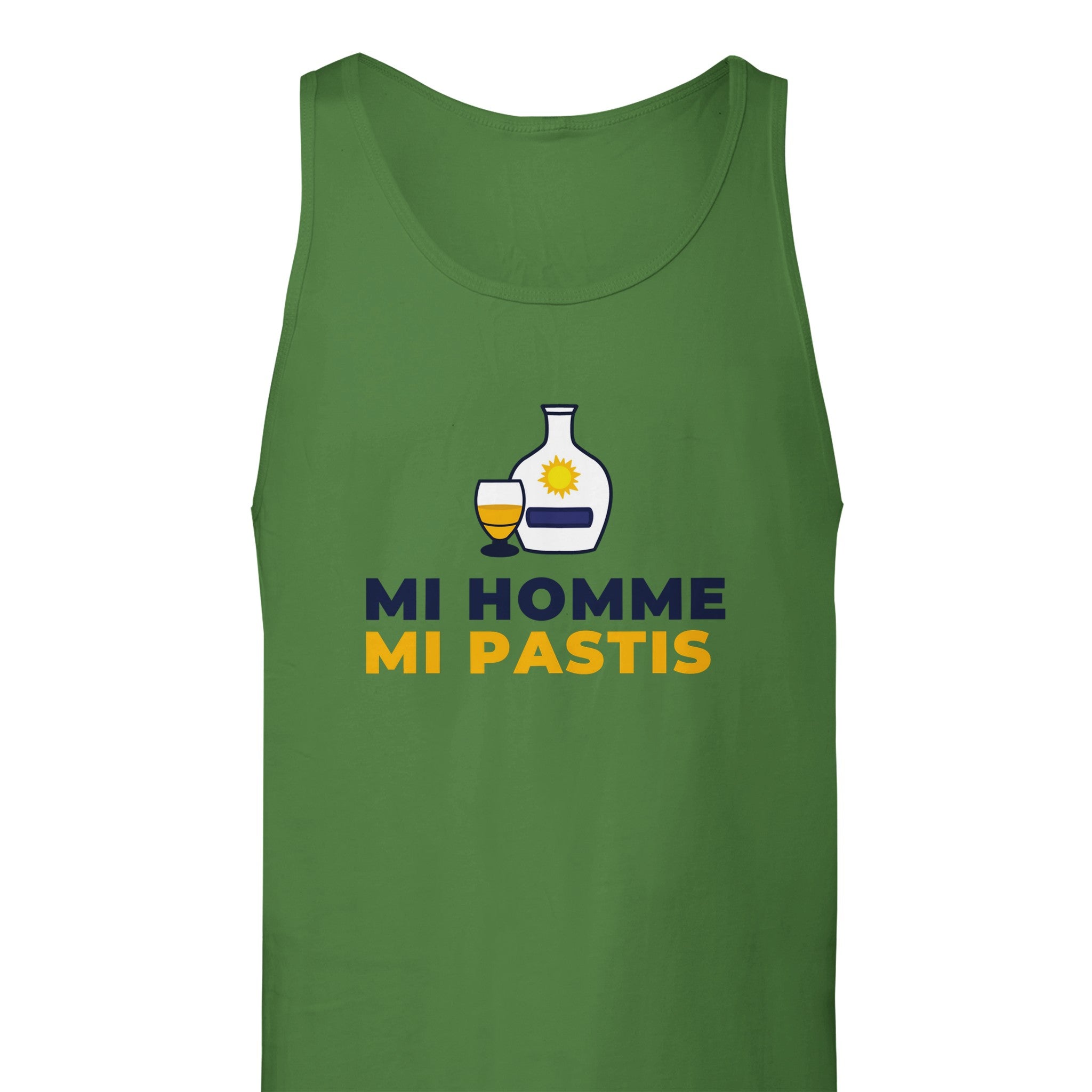 Débardeur Pastis "Mi homme Mi pastis" | Mixte.