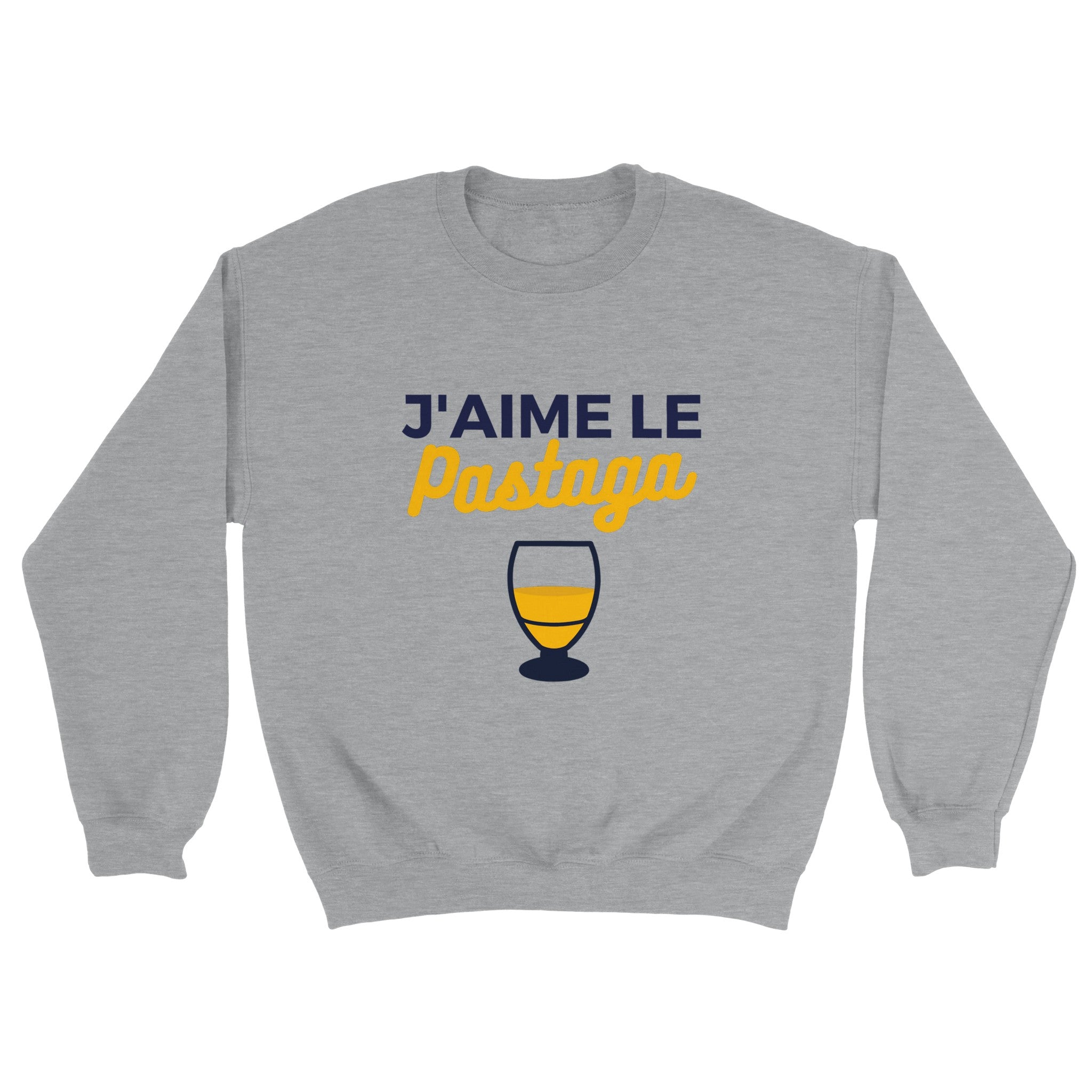 Sweat pastis "J'aime le pastaga" | Mixte French Humour