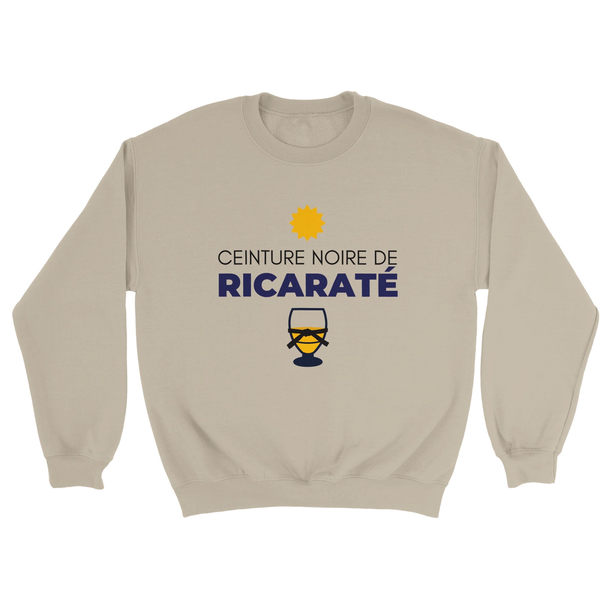 Sweat pastis "ceinture noire de ricaraté" | Mixte French Humour