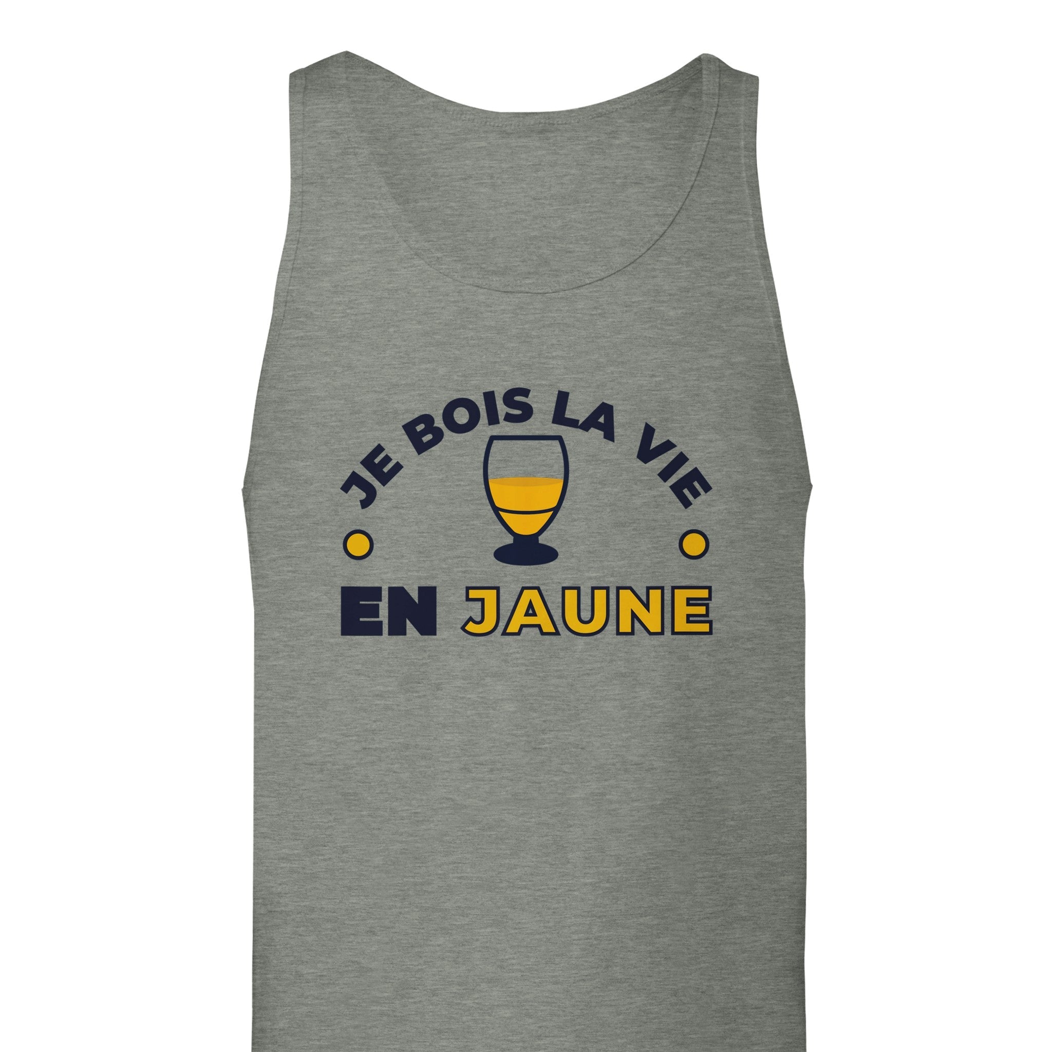 Débardeur Pastis "Je bois la vie en jaune" | Mixte French Humour