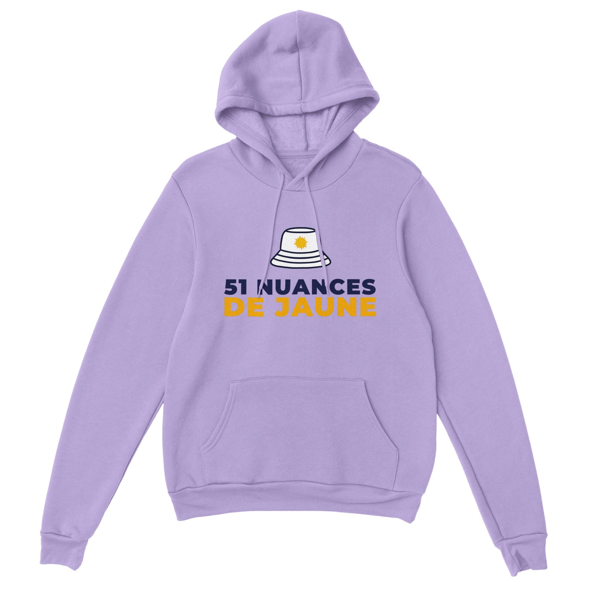 Sweat à capuche pastis "51 nuances de jaune" | Mixte