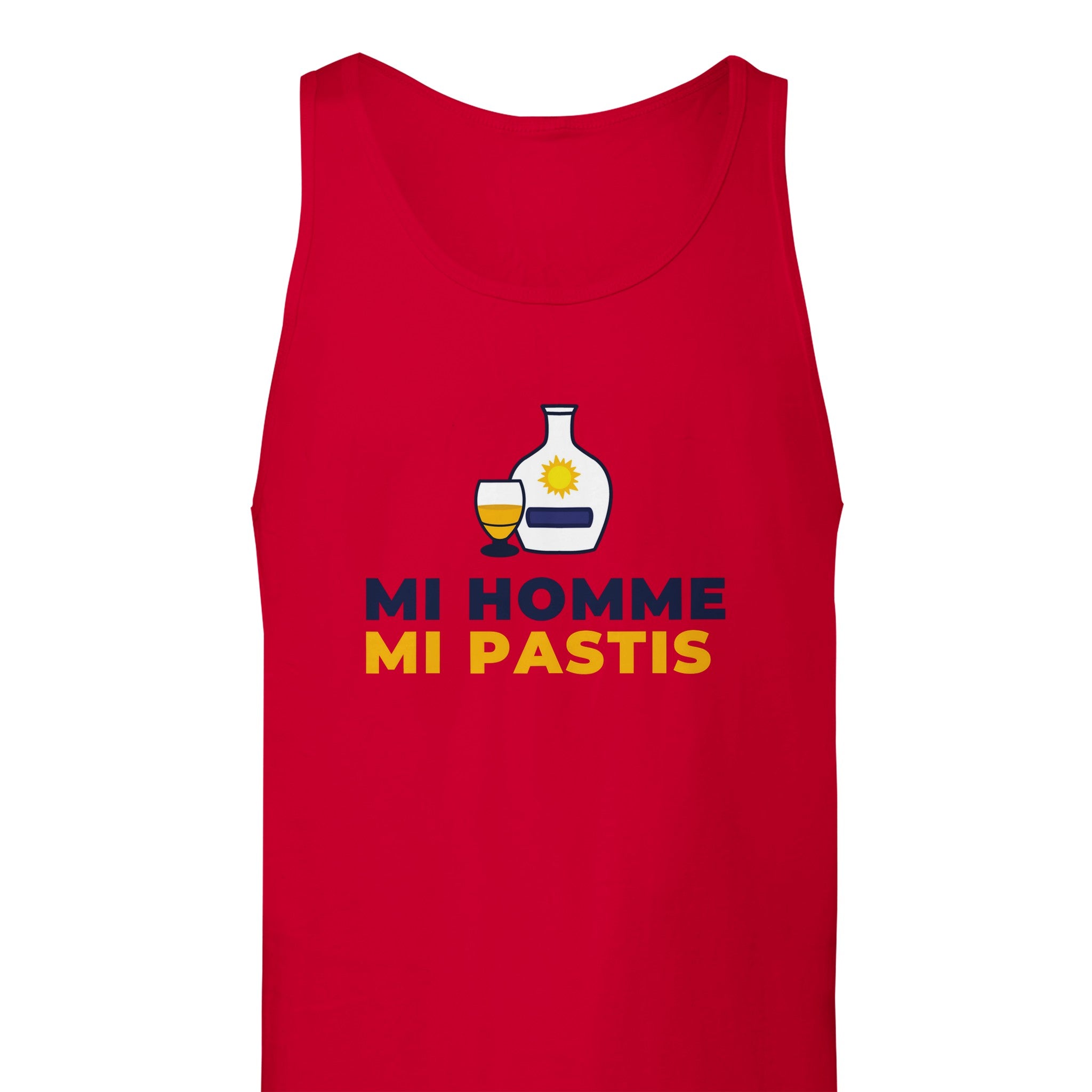 Débardeur Pastis "Mi homme Mi pastis" | Mixte.