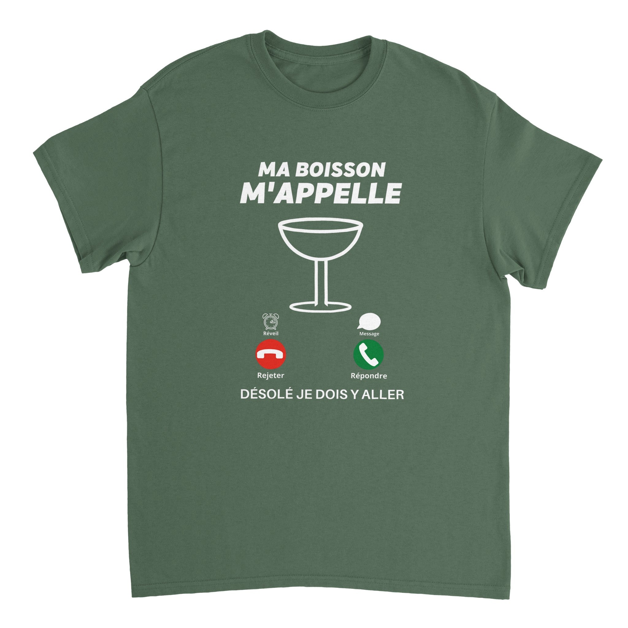 T-shirt Apéro "Ma boisson m'appelle" | Mixte French Humour