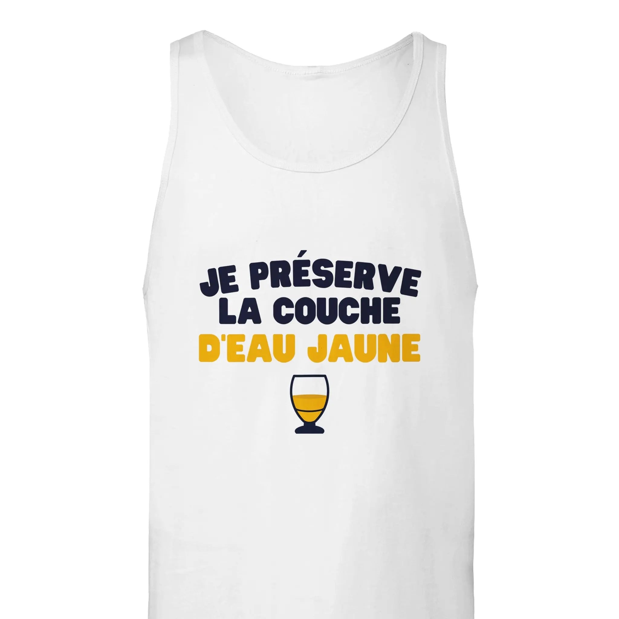 Débardeur Pastis "Je préserve la couche d'eau jaune" | Mixte French Humour