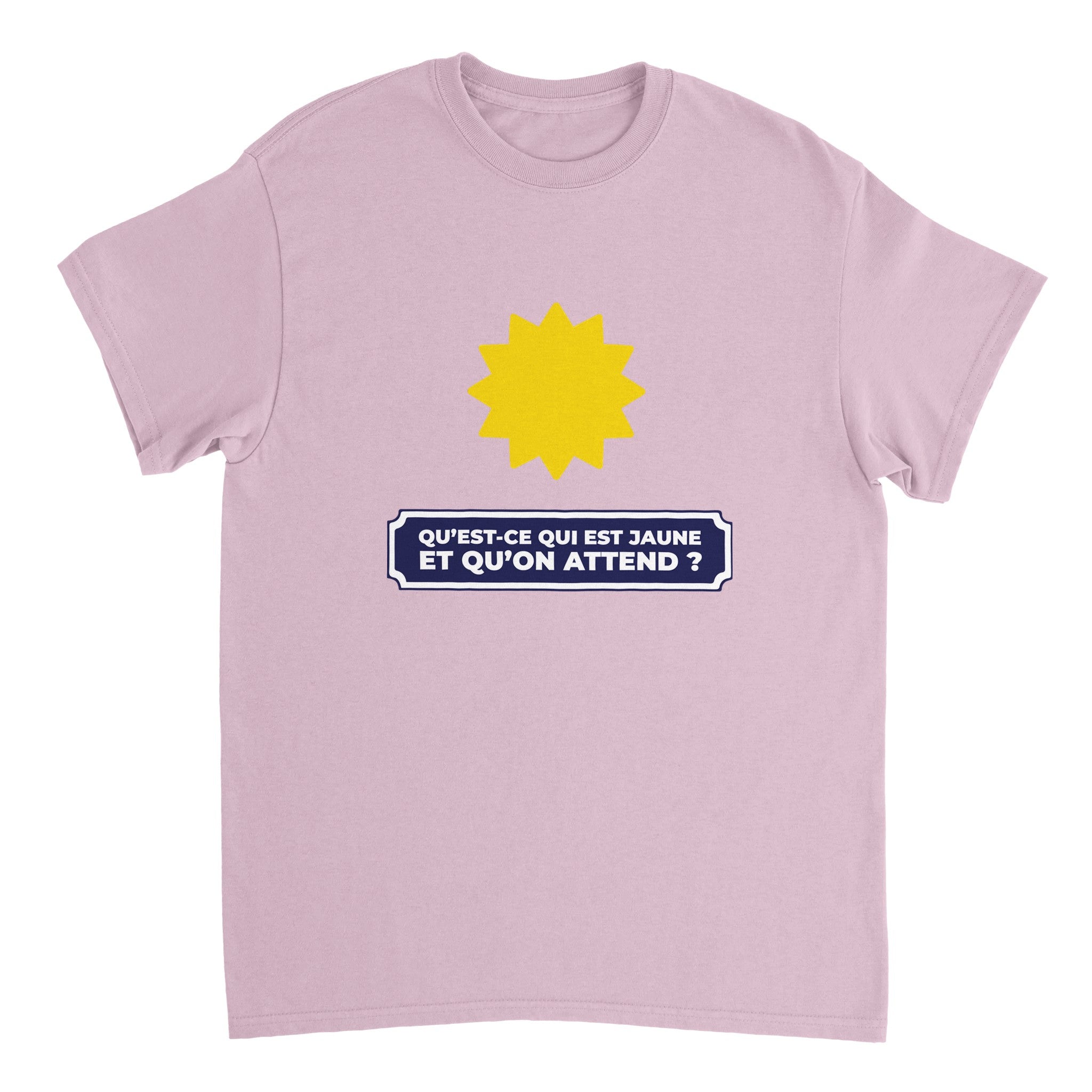 T-shirt Pastis "Qu'est ce qui est jaune et qu'on attend ?" | Mixte.