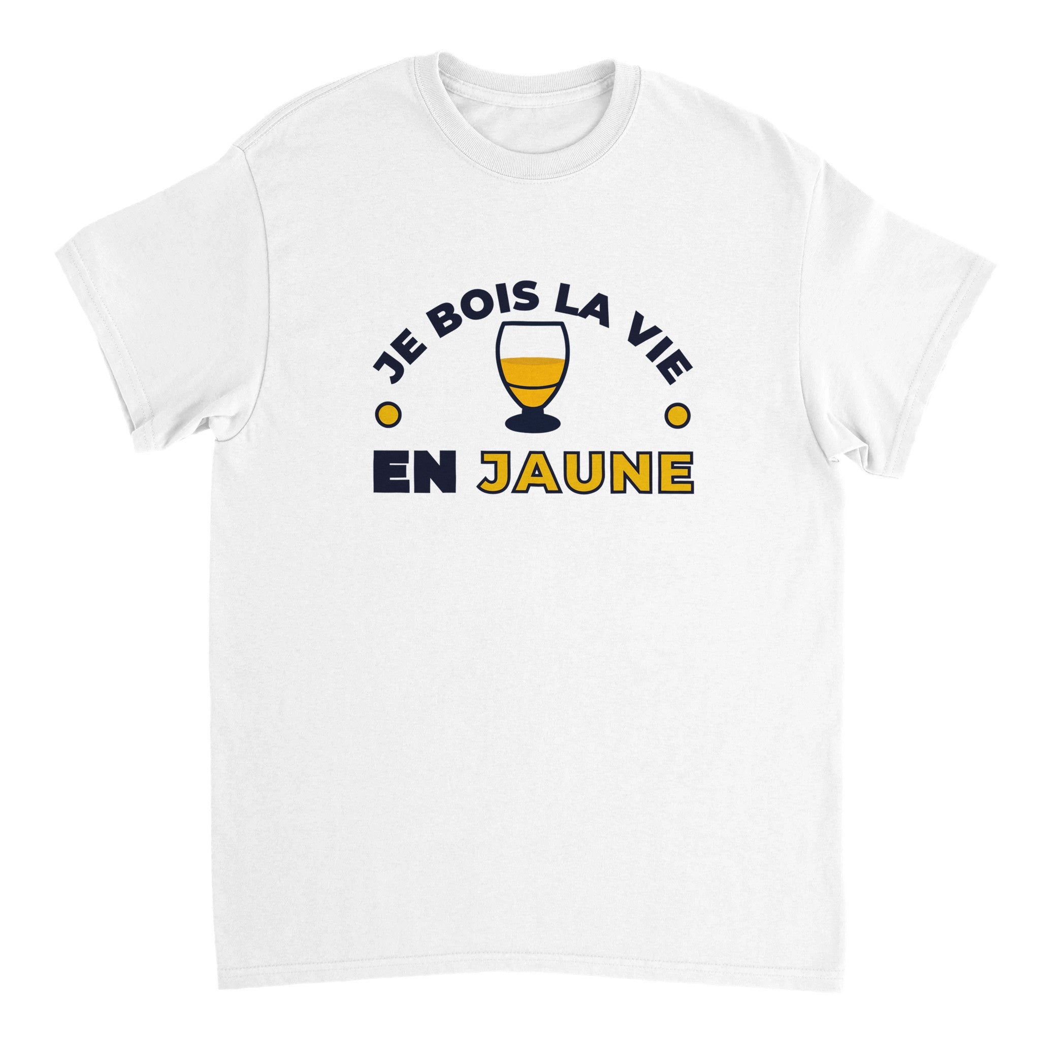 T-shirt Pastis "Je bois la vie en jaune" | Mixte French Humour