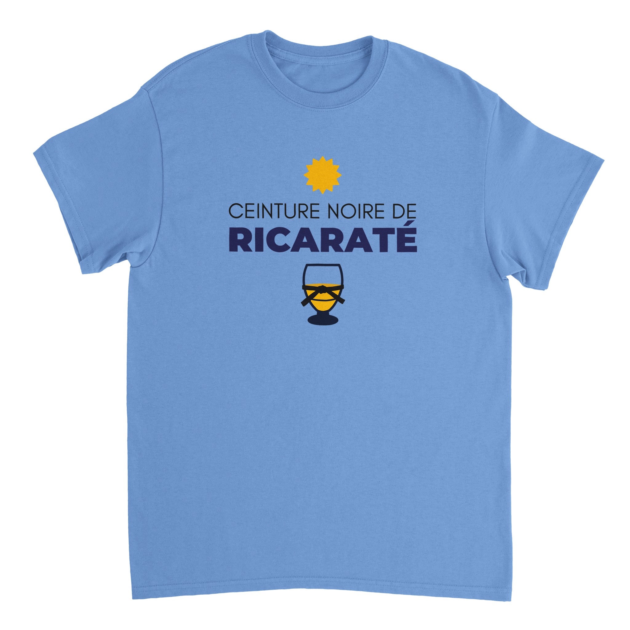 T-shirt Pastis "ceinture noire de ricaraté" | Mixte French Humour