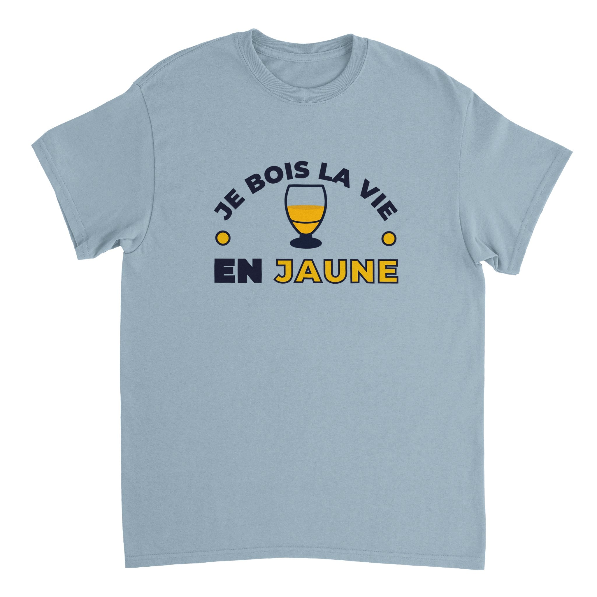 T-shirt Pastis "Je bois la vie en jaune" | Mixte French Humour