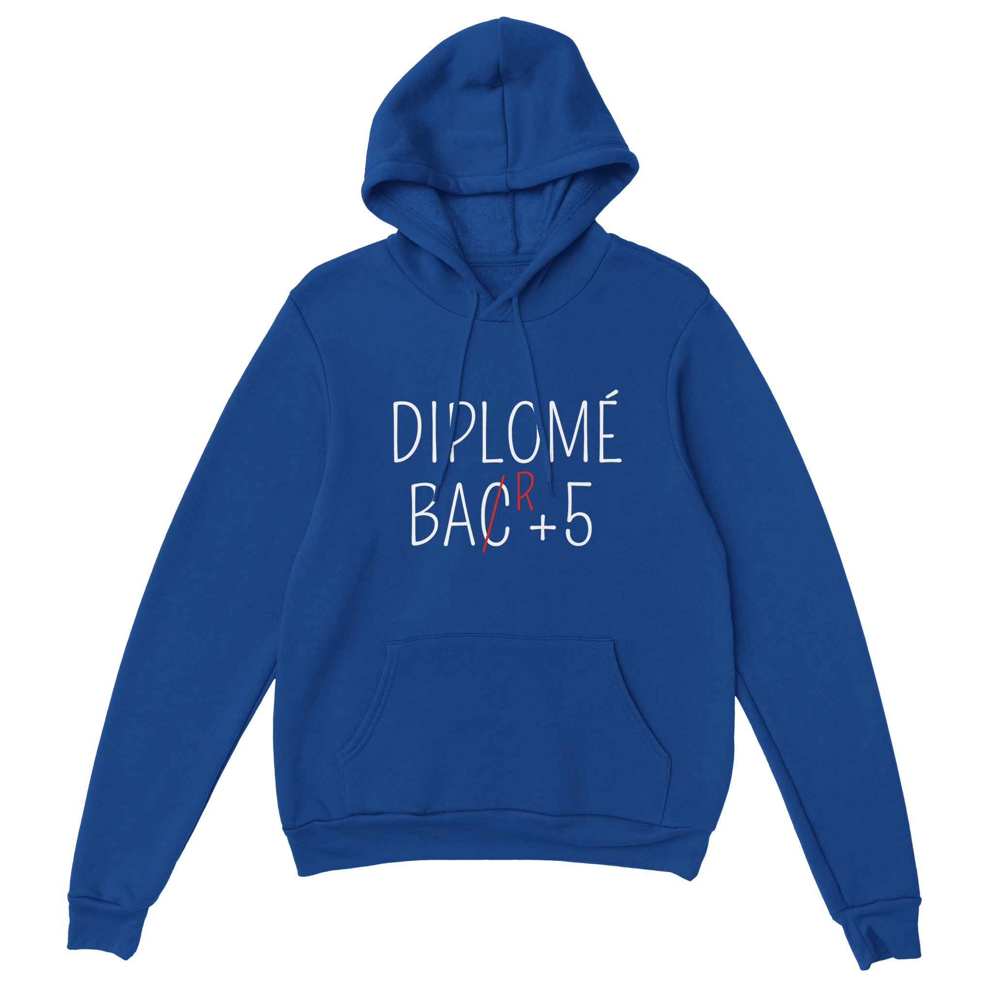 Sweat à capuche Apéro "Diplômé Bar+5" | Mixte French Humour