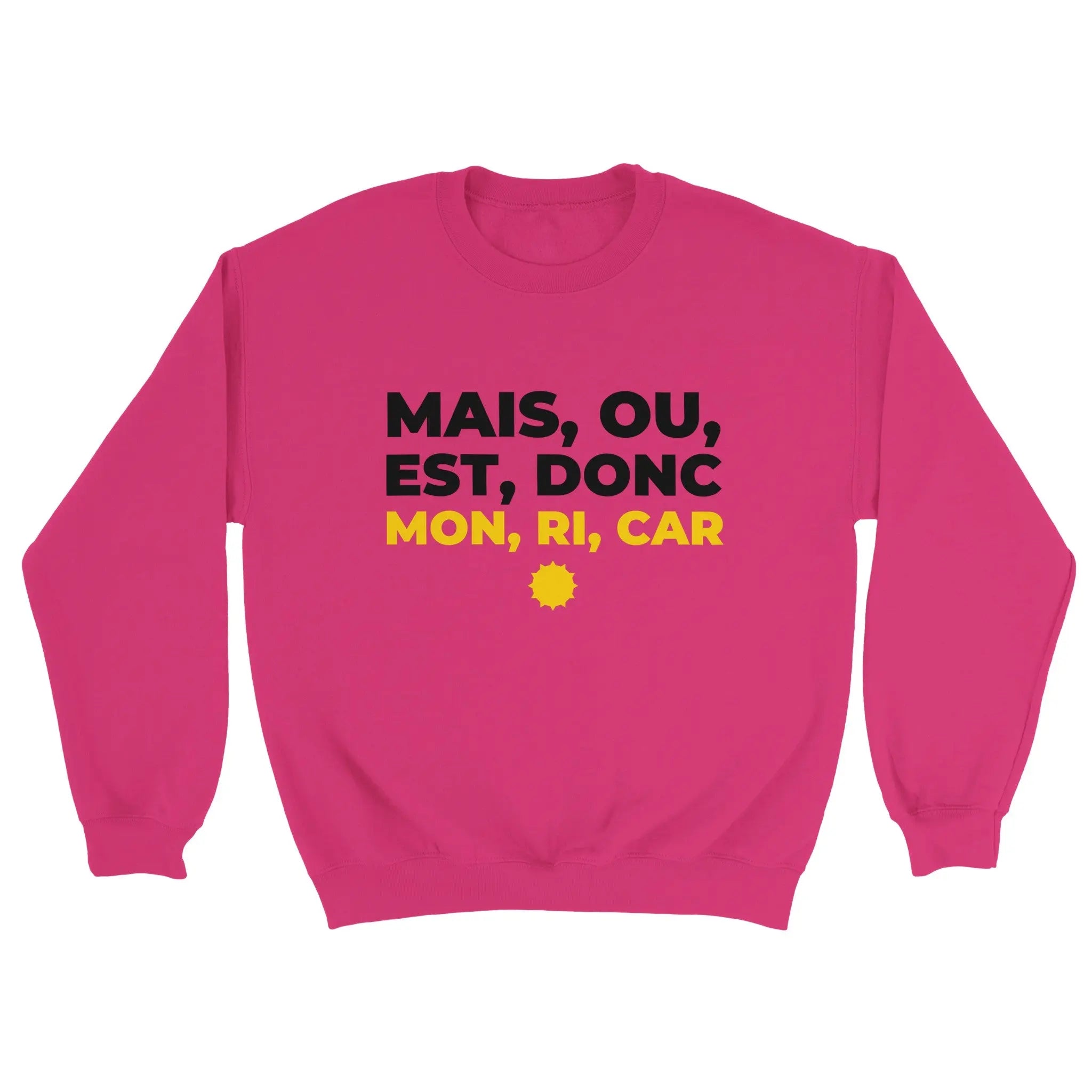 Sweat pastis "Mais ou est donc mon ri car" | Mixte French Humour