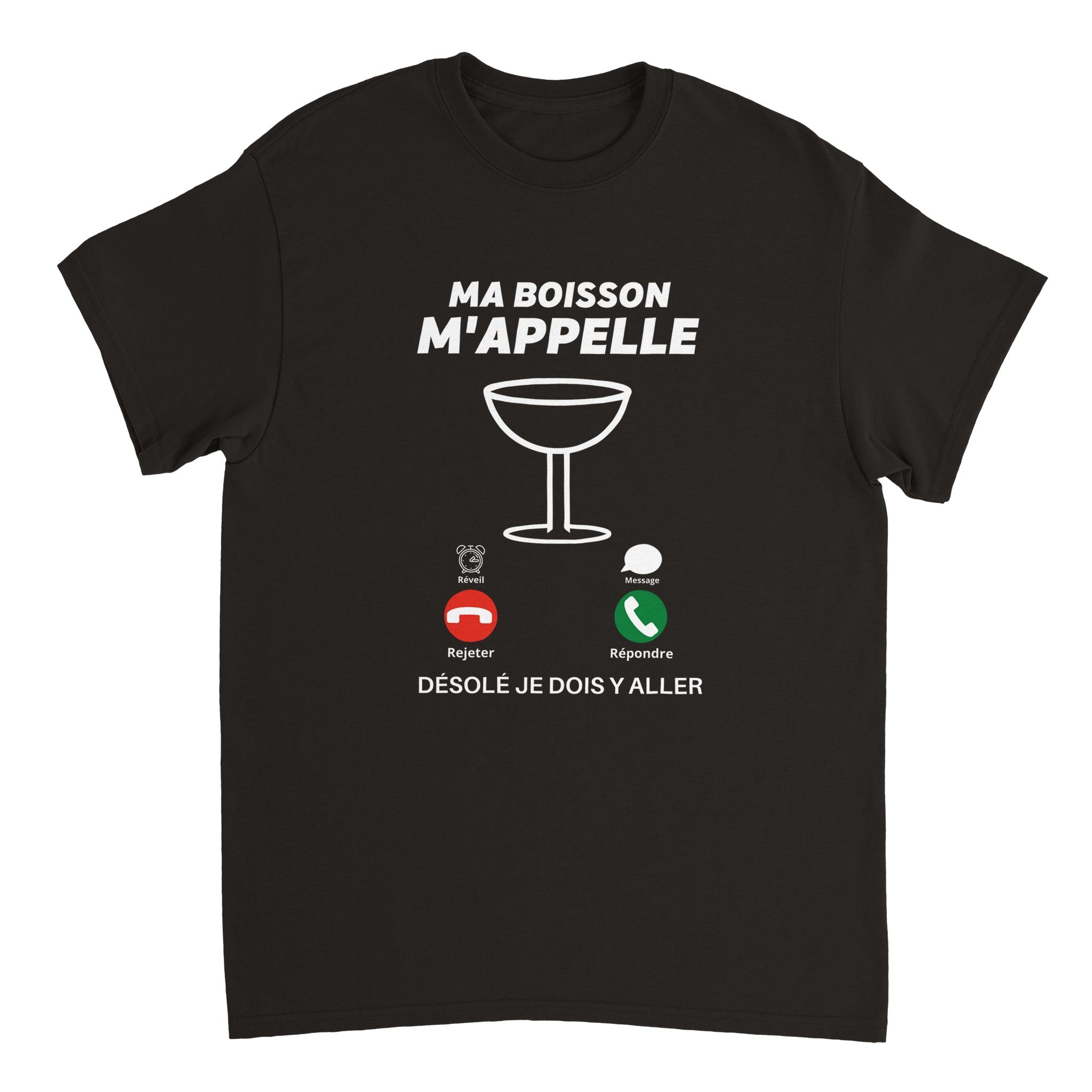 T-shirt Apéro "Ma boisson m'appelle" | Mixte French Humour