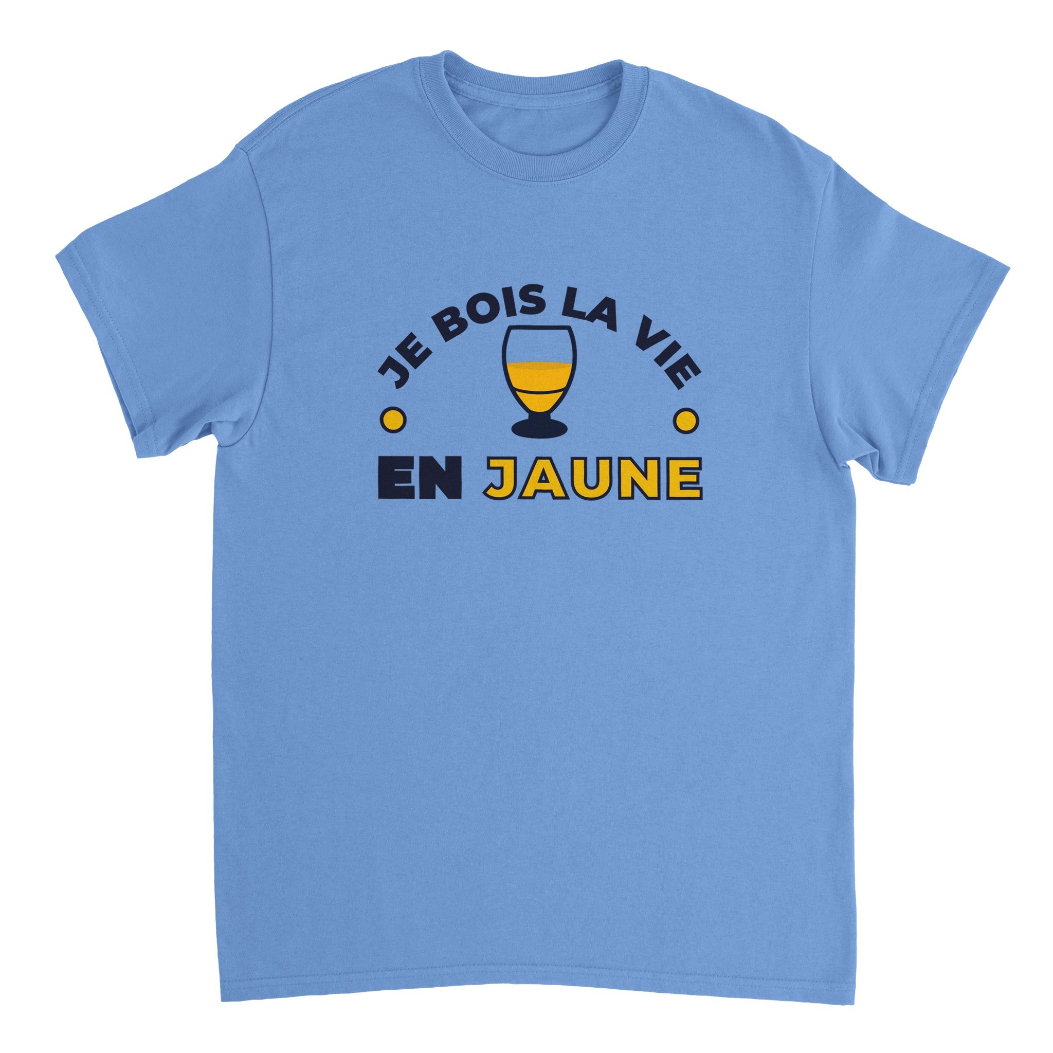 T-shirt Pastis "Je bois la vie en jaune" | Mixte French Humour