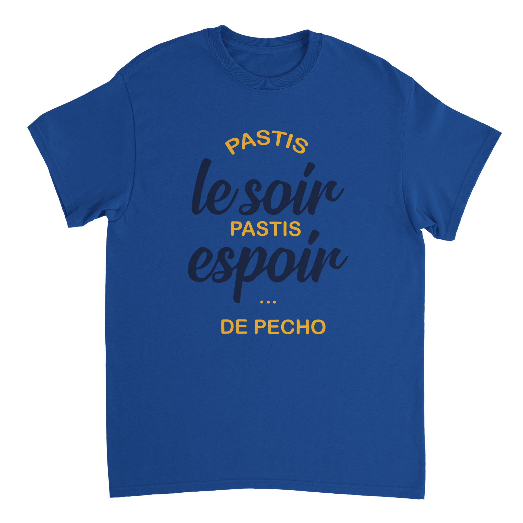 T-shirt Pastis "Pastis le soir pastis espoir de pécho" | Mixte French Humour