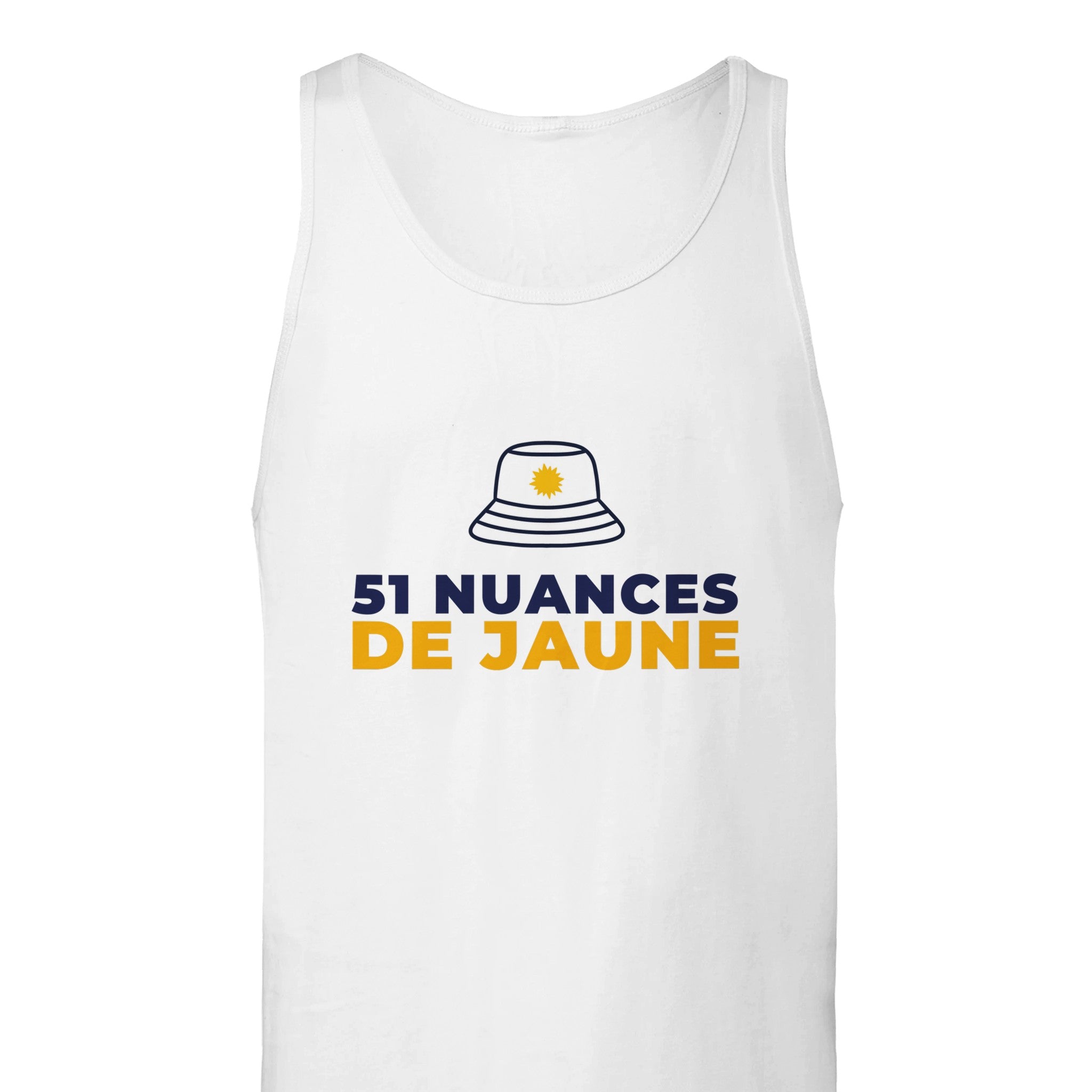 Débardeur Pastis "51 nuances de jaune" | Mixte French Humour