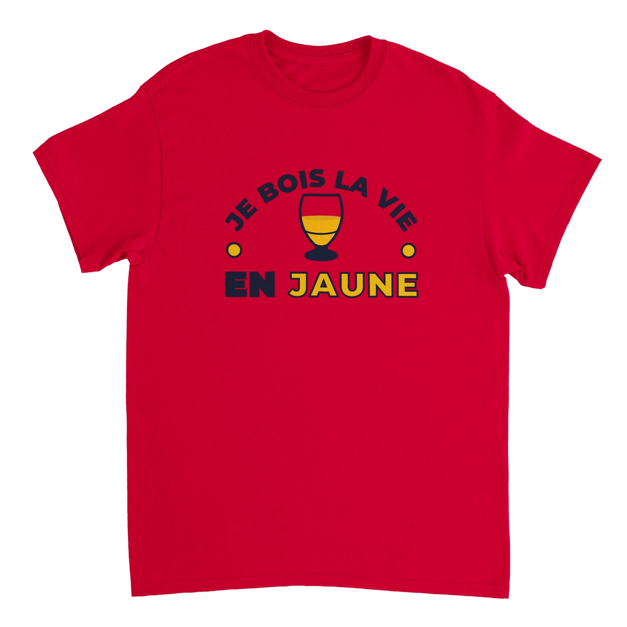 T-shirt Pastis "Je bois la vie en jaune" | Mixte French Humour