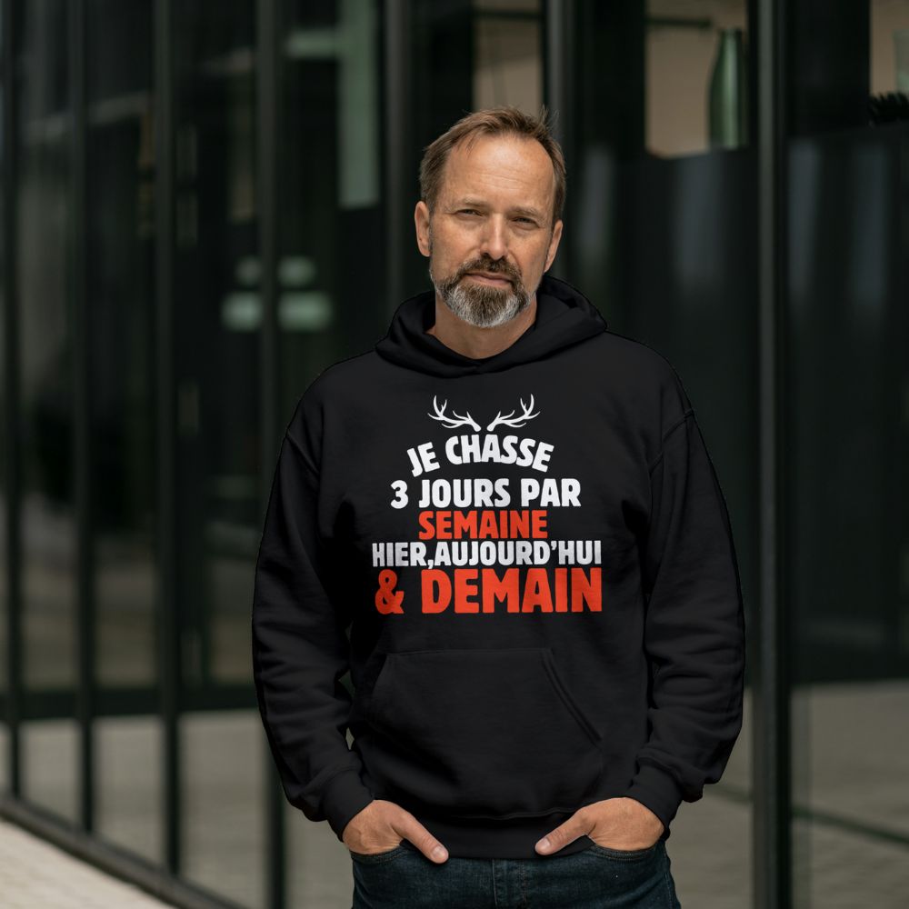 Sweat-à-capuche-Chasse French Humour