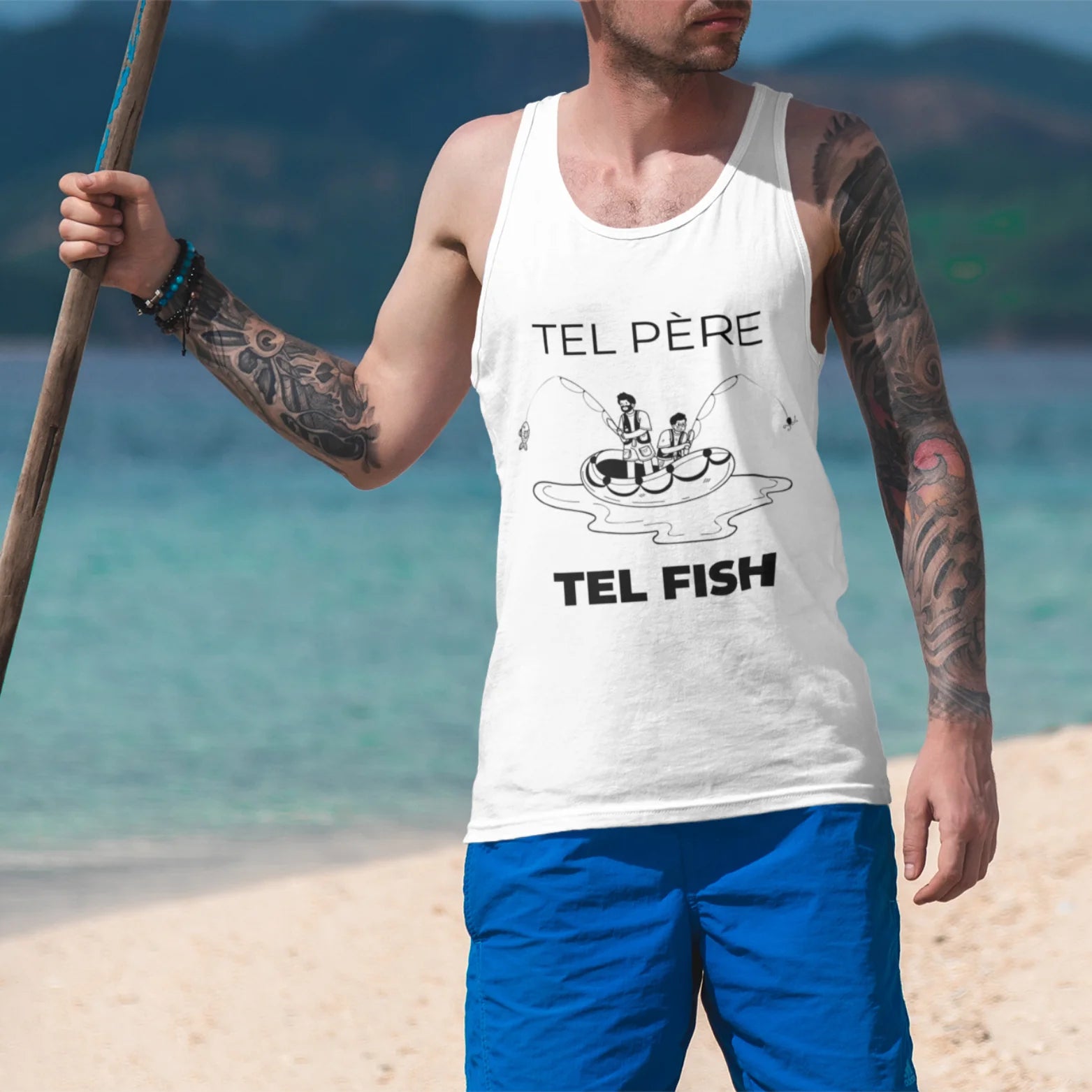 Débardeur Pêche