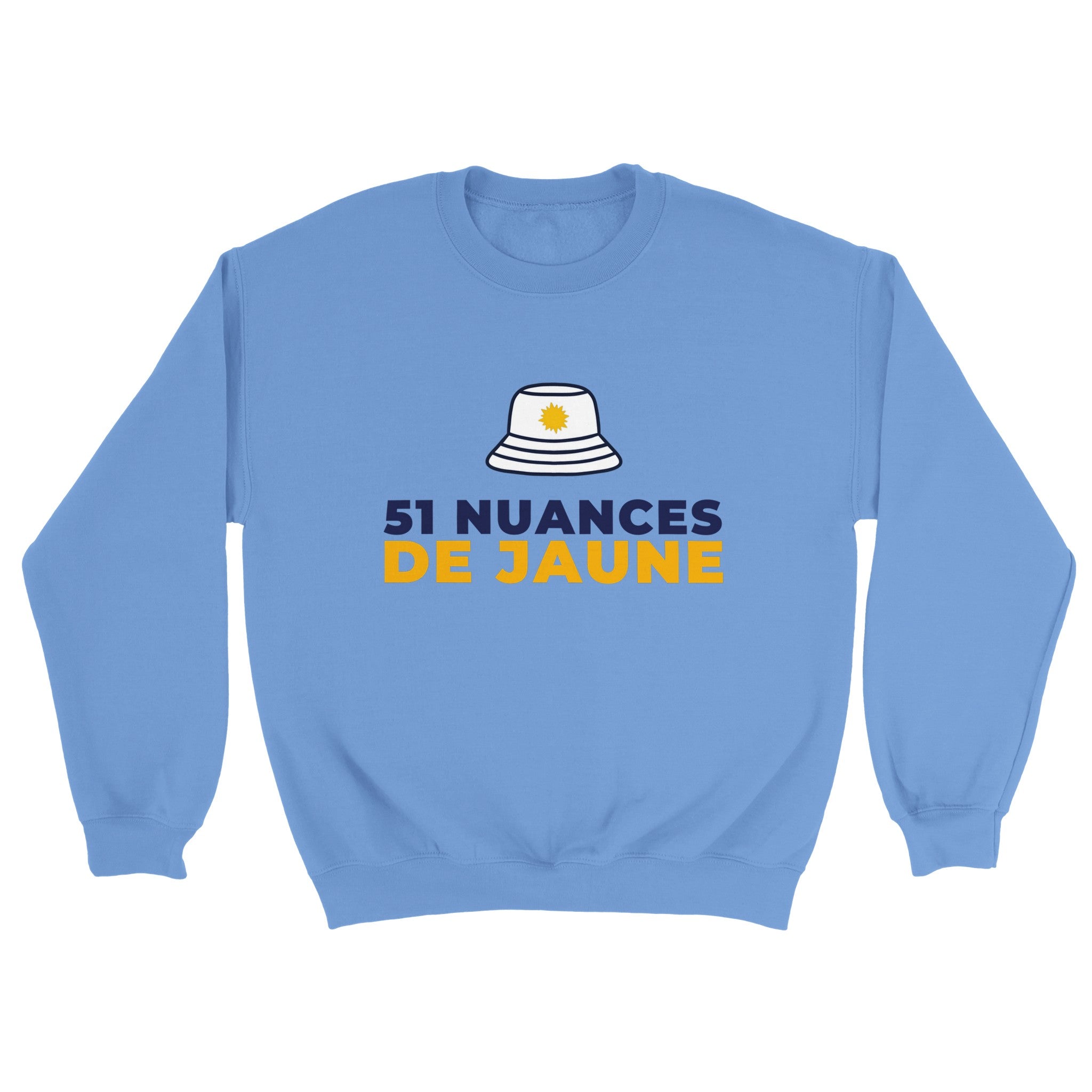 Sweat pastis "51 nuances de jaune" | Mixte