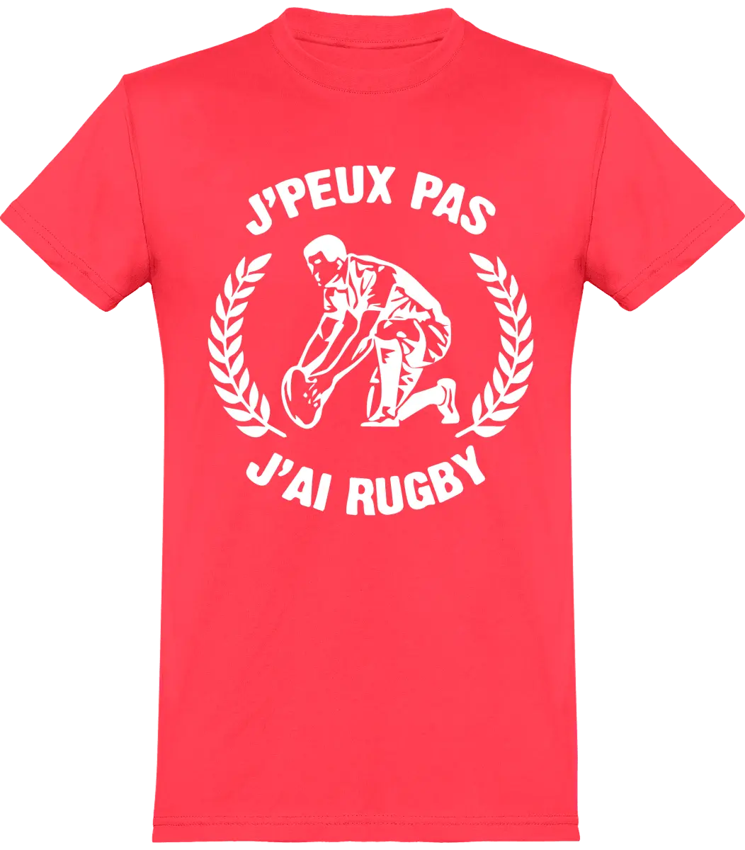 T-shirt Rugby "J'peux pas j'ai rugby" | Mixte - French Humour