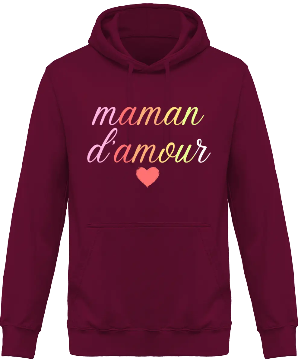 Sweat à capuche maman "Maman d'amour" | Mixte - French Humour