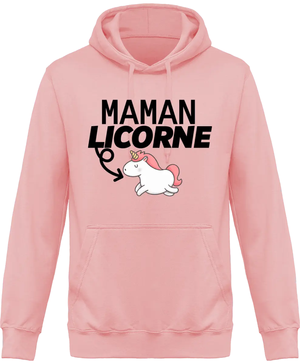 Sweat à capuche maman "Maman licorne" | Mixte - French Humour