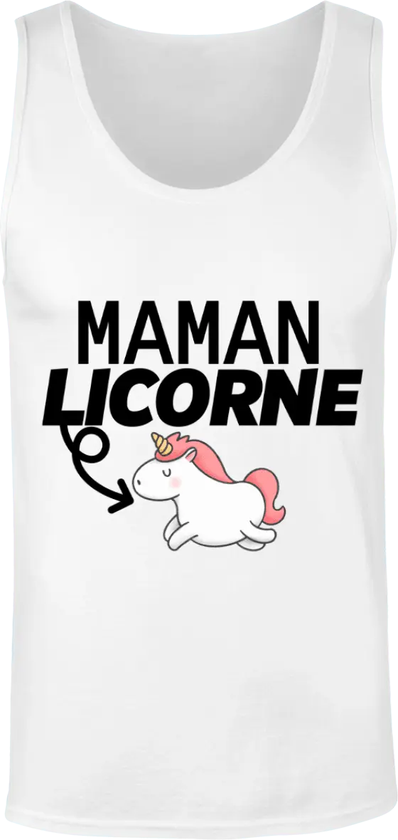Débardeur maman "Maman licorne" | Mixte - French Humour