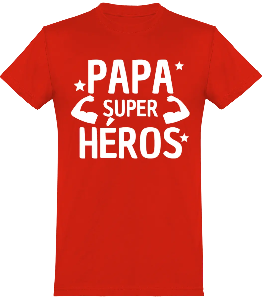 T-shirt papa "Papa super héros" | Mixte - French Humour