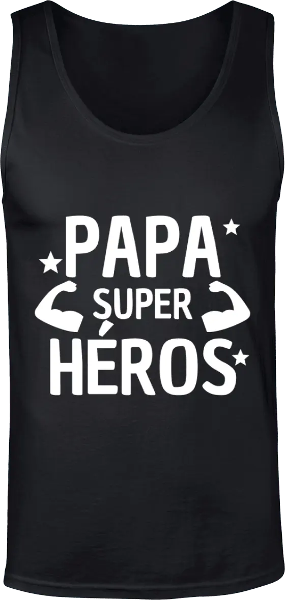 Débardeur papa "Papa super héros" | Mixte - French Humour