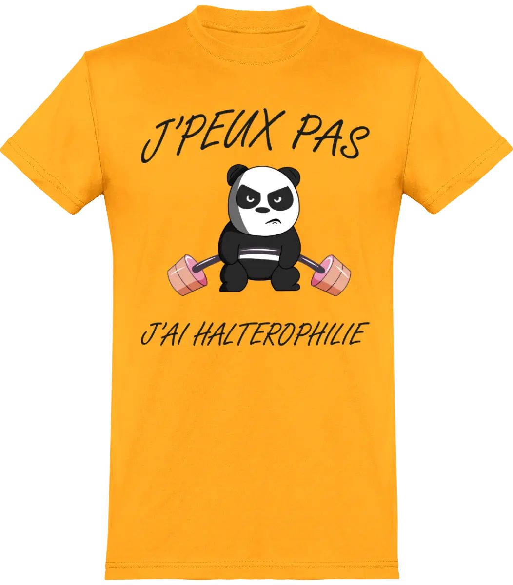 T-shirt Muscu "j'peux pas j'ai haltérophilie" | Mixte - French Humour