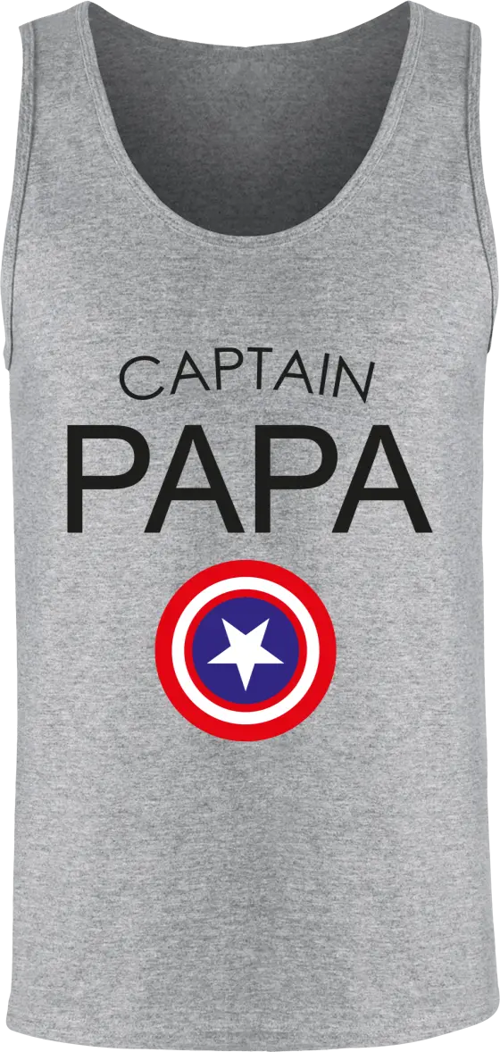Débardeur papa "Captain papa" | Mixte - French Humour
