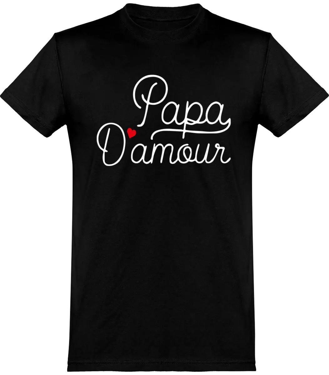 T-shirt papa "papa d'amour" | Mixte - French Humour