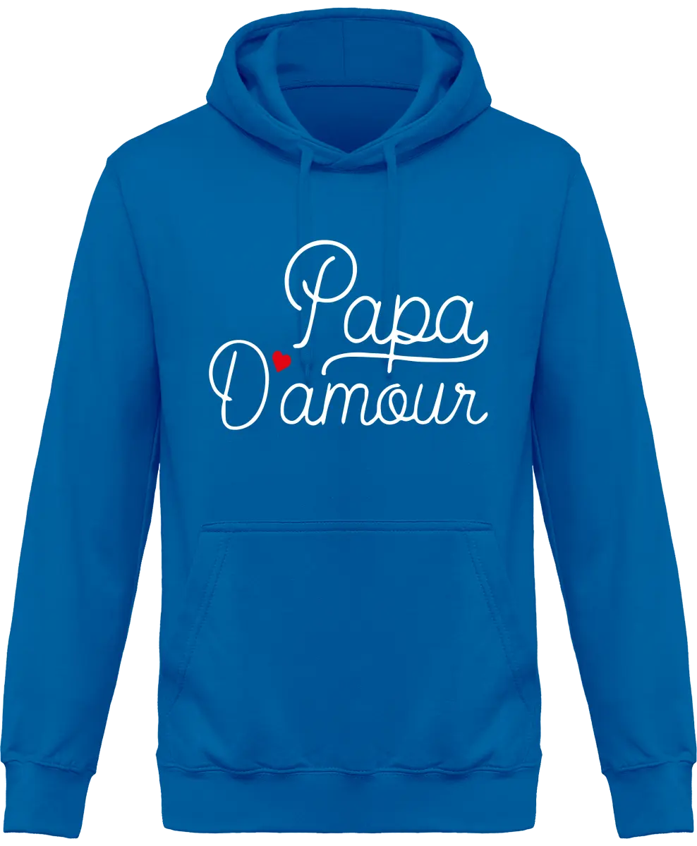 Sweat à capuche papa "papa d'amour" | Mixte - French Humour