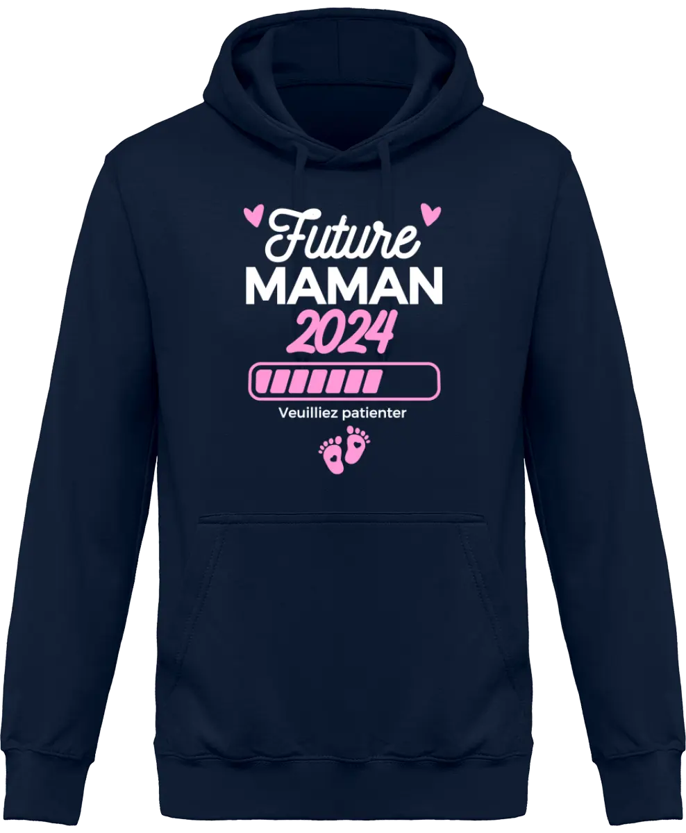 Sweat à capuche maman "Future maman" | Mixte - French Humour