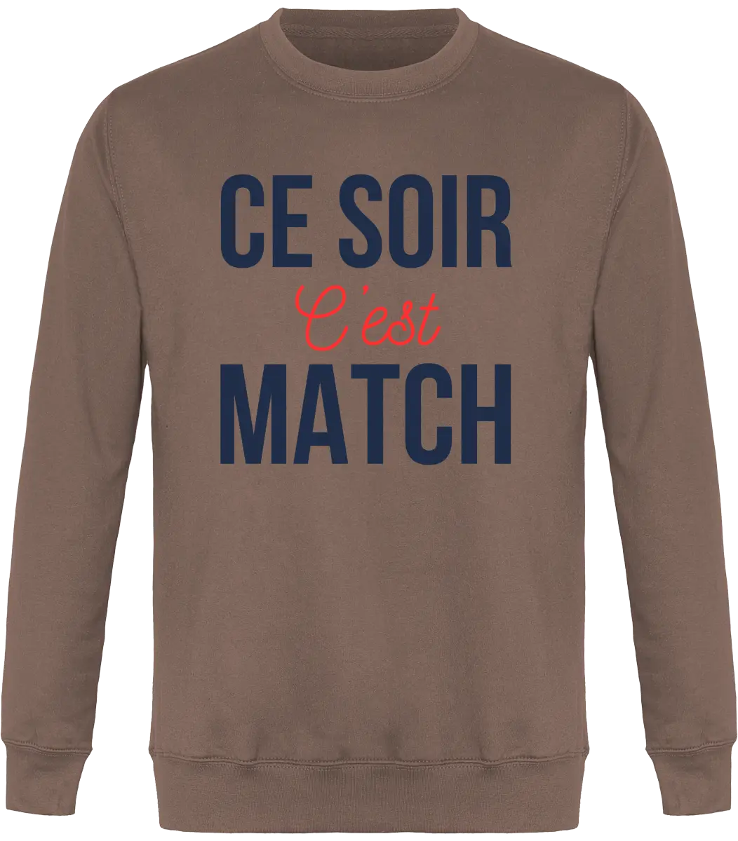 Sweat Foot "Ce soir c'est match" | Mixte - French Humour
