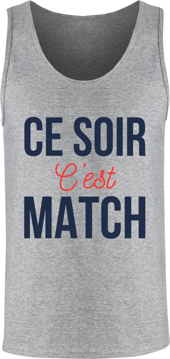Débardeur Foot "Ce soir c'est match" | Mixte - French Humour