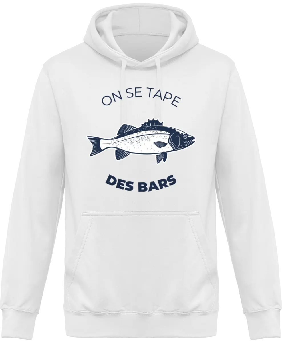 Sweat à capuche pêcheur "On se tape des bars" | Mixte - French Humour