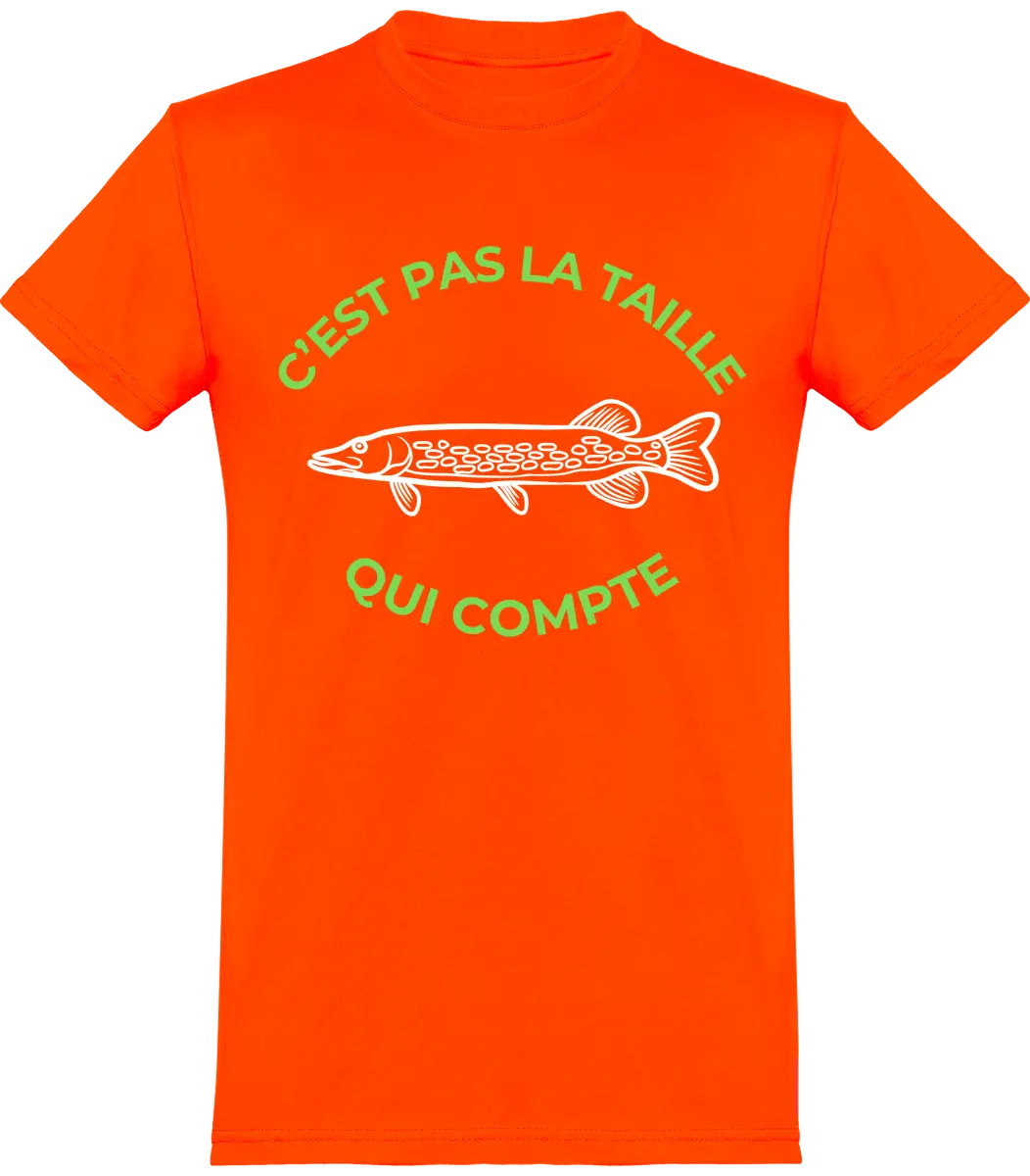 T-shirt pêcheur "C'est pas la taille qui compte" | Mixte - French Humour