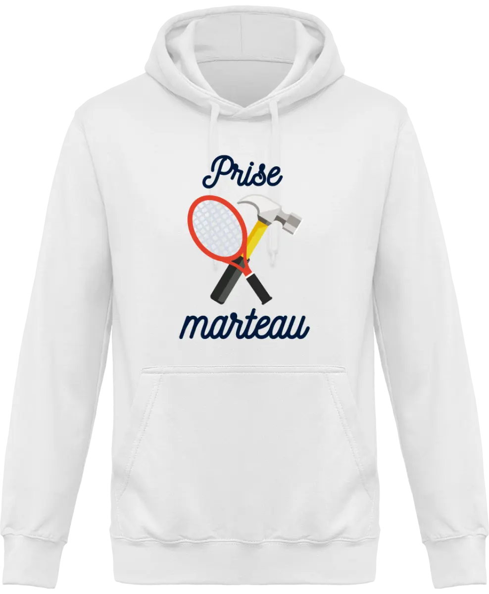Sweat à capuche Tennis "Prise Marteau" | Mixte - French Humour