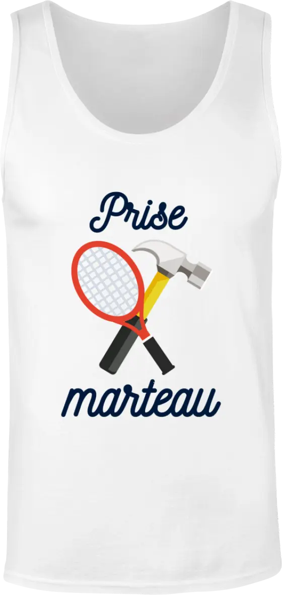 Débardeur Tennis "Prise Marteau" | Mixte - French Humour
