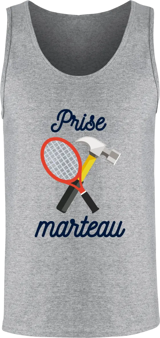 Débardeur Tennis "Prise Marteau" | Mixte - French Humour