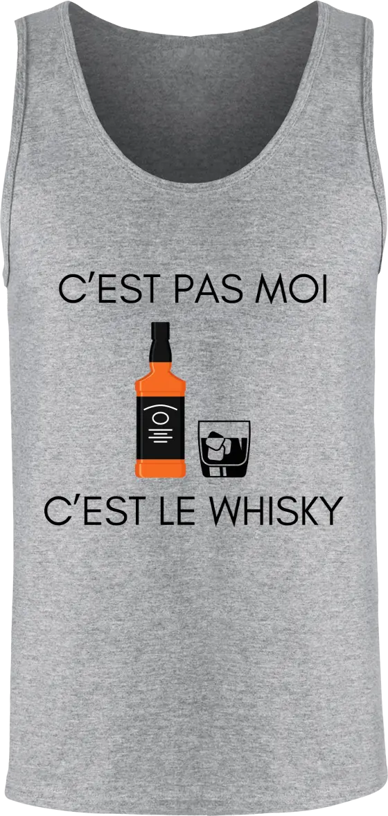 Débardeur Whisky "C'est pas moi c'est le whisky" | Mixte - French Humour