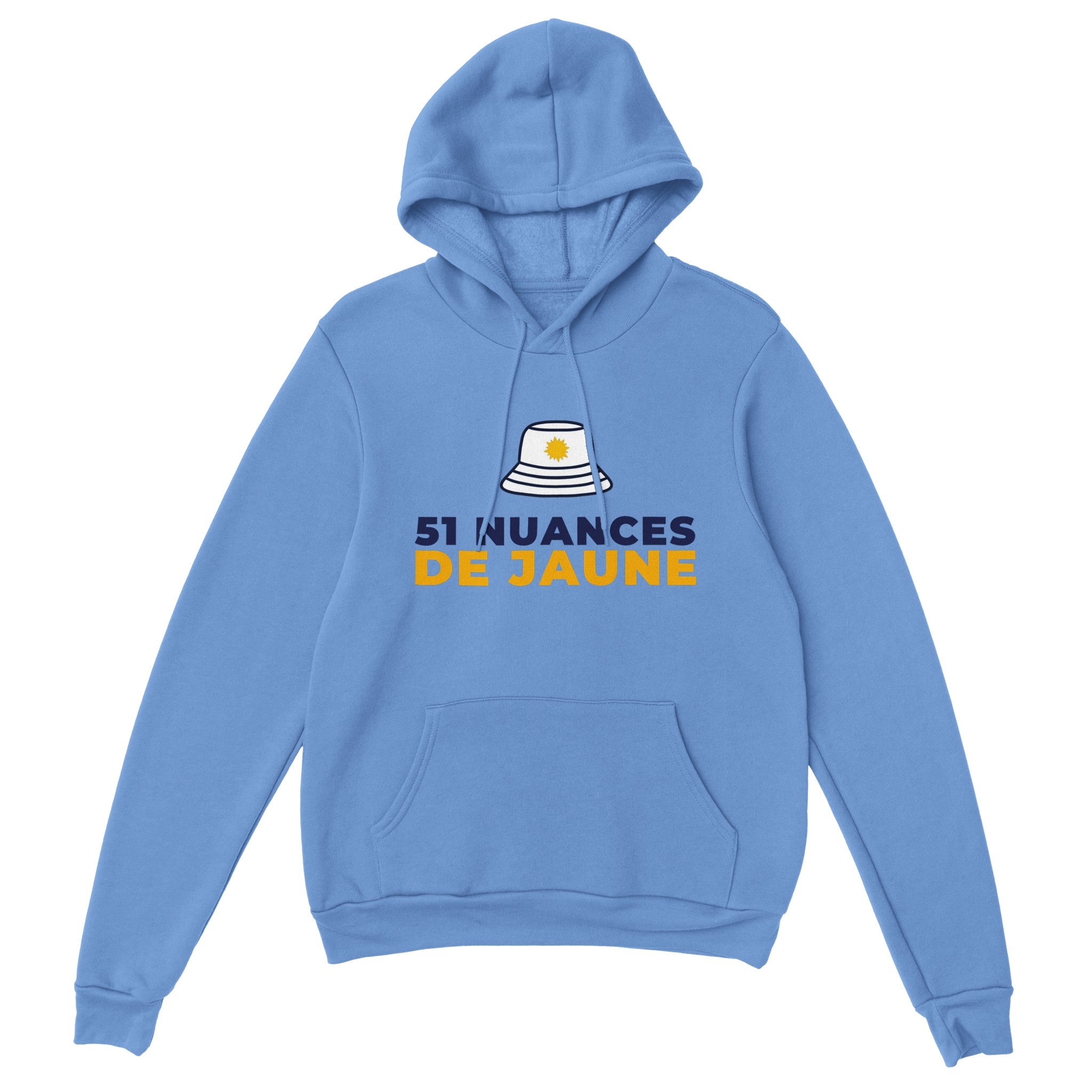 Sweat à capuche pastis "51 nuances de jaune" | Mixte